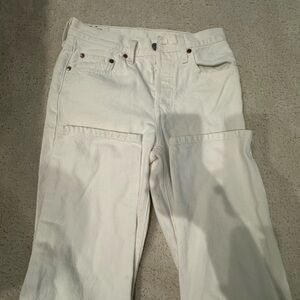 Levi’s 501 white jeans 26 waist 30 length